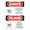 Signmission Safety Sign, OSHA, 10" Height, Rigid Plastic, Rifle Range Impact Area No Trespassing, Span OS-DS-P-710-VS-1695 - alternate 1